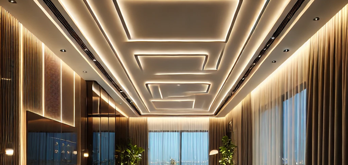 Натяжные потолки с LED-подсветкой – тренд 2025 года