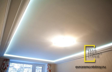 Натяжные потолки с подсветкой