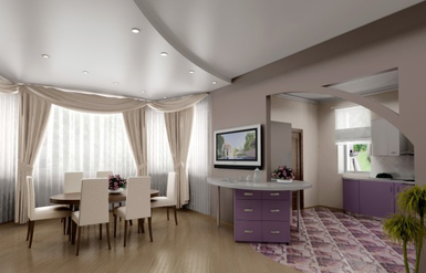 Сатиновые натяжные потолки