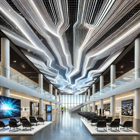 Многоуровневые натяжные потолки – стильное зонирование пространства